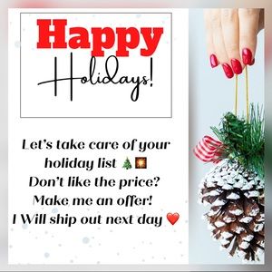 ✨ Happy Holidays, Make me an offer! ✨🎇🎄🎇